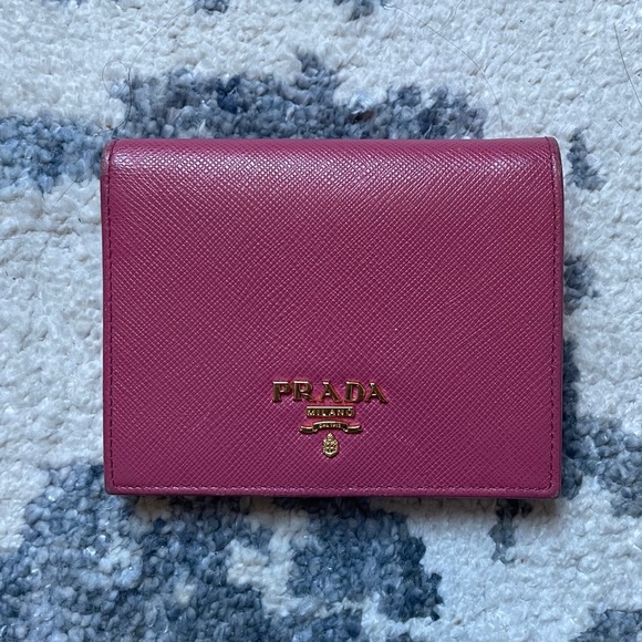 Prada Handbags - PRADA Small Saffiano Leather Wallet